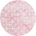 thumbnail image 1 of Jill Zarin Uptown Collection Area Rug - Fifth Avenue (5' 3" Round Pink/Ivory), 1 of 5