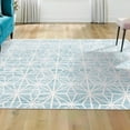 thumbnail image 1 of Jill Zarin Uptown Collection Area Rug - Fifth Avenue (7' 10" Square Blue/Ivory), 1 of 6