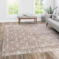 thumbnail image 1 of Jill Zarin Uptown Collection Area Rug - Fifth Avenue (7' 10" Square Brown/Ivory), 1 of 6