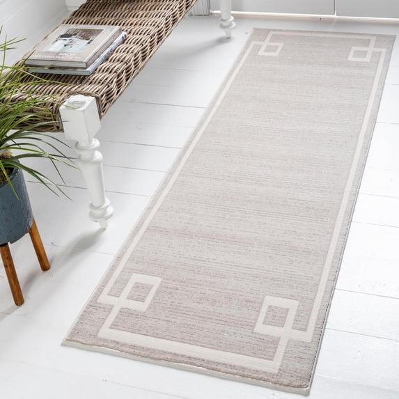 Jill Zarin Uptown Collection Area Rug - Lenox Hill (2' 7" x 8' Runner Beige/Ivory)