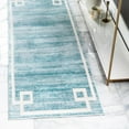 thumbnail image 1 of Jill Zarin Uptown Collection Area Rug - Lenox Hill (2' 7" x 8' Runner Turquoise/Ivory), 1 of 6