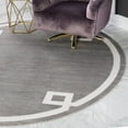 thumbnail image 1 of Jill Zarin Uptown Collection Area Rug - Lenox Hill (3' 3" Round Gray/Ivory), 1 of 6