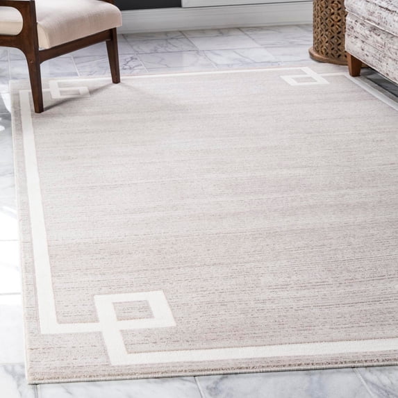 Jill Zarin Uptown Collection Area Rug - Lenox Hill (4' 1" x 6' 1" Rectangle Beige/Ivory)