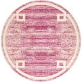 thumbnail image 1 of Jill Zarin Uptown Collection Area Rug - Lenox Hill (5' 3" Round Pink/Ivory), 1 of 5