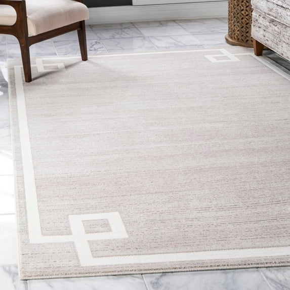 Jill Zarin Uptown Collection Area Rug - Lenox Hill (8' x 10' Rectangle Beige/Ivory)