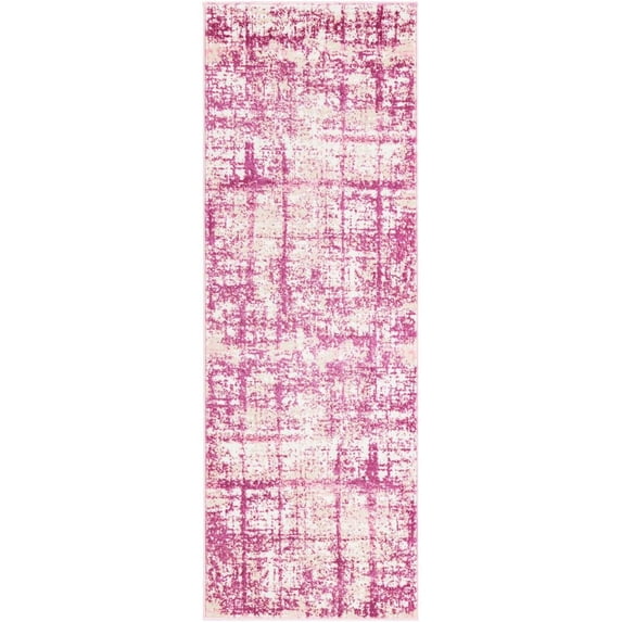 Jill Zarin Uptown Collection Area Rug - Lexington Avenue (2' 2" x 6' 1" Runner Pink/Ivory)