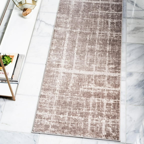 Jill Zarin Uptown Collection Area Rug - Lexington Avenue (2' 7" x 13' 11" Runner Light Brown/Beige)