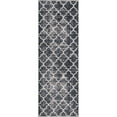 thumbnail image 1 of Jill Zarin Uptown Collection Area Rug - Lincoln Center (2' 2" x 6' 1" Runner Navy Blue/Ivory), 1 of 5