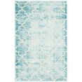 thumbnail image 1 of Jill Zarin Uptown Collection Area Rug - Lincoln Center (2' x 3' 1" Rectangle Teal/Ivory), 1 of 5