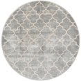 thumbnail image 1 of Jill Zarin Uptown Collection Area Rug - Lincoln Center (3' 3" Round Gray/Ivory), 1 of 5