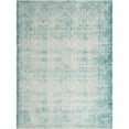 thumbnail image 1 of Jill Zarin Uptown Collection Area Rug - Lincoln Center (9' x 12' Rectangle Teal/Ivory), 1 of 5
