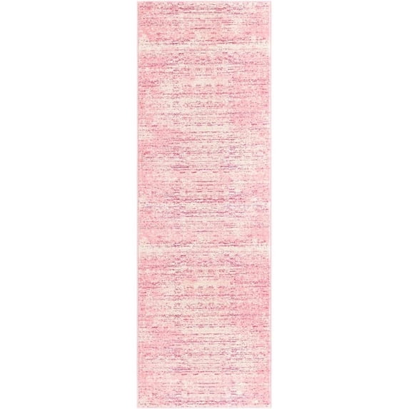 Jill Zarin Uptown Collection Area Rug - Madison Avenue (2' 7" x 8' Runner Pink/Ivory)
