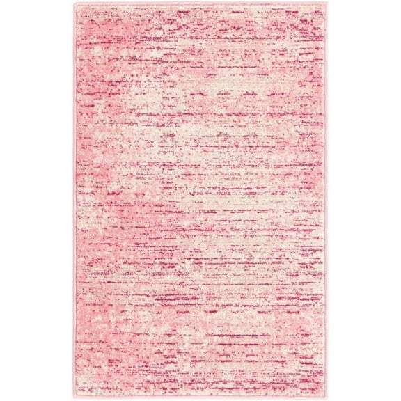 Jill Zarin Uptown Collection Area Rug - Madison Avenue (2' x 3' 1" Rectangle Pink/Ivory)