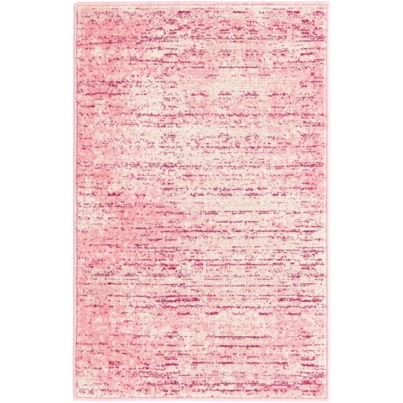 Jill Zarin Uptown Collection Area Rug - Madison Avenue (2' x 3' 1" Rectangle Pink/Ivory)