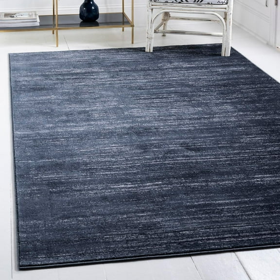Jill Zarin Uptown Collection Area Rug - Madison Avenue (4' 1" x 6' 1" Rectangle Navy Blue/Ivory)