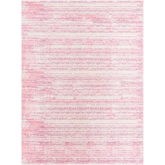 Jill Zarin Uptown Collection Area Rug - Madison Avenue (9' x 12' Rectangle Pink/Ivory)