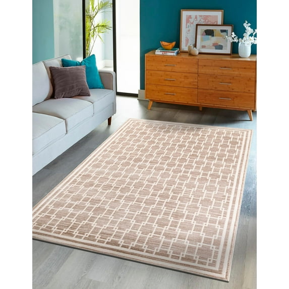 Jill Zarin Uptown Collection Area Rug - Metropolitan (10' x 13' 1" Rectangle Beige/Ivory)