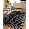 thumbnail image 1 of Jill Zarin Uptown Collection Area Rug - Metropolitan (2' x 3' 1" Rectangle Black/Ivory), 1 of 5
