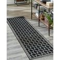 thumbnail image 1 of Jill Zarin Uptown Collection Area Rug - Metropolitan (2' x 6' 1" Runner Navy Blue/Ivory), 1 of 6