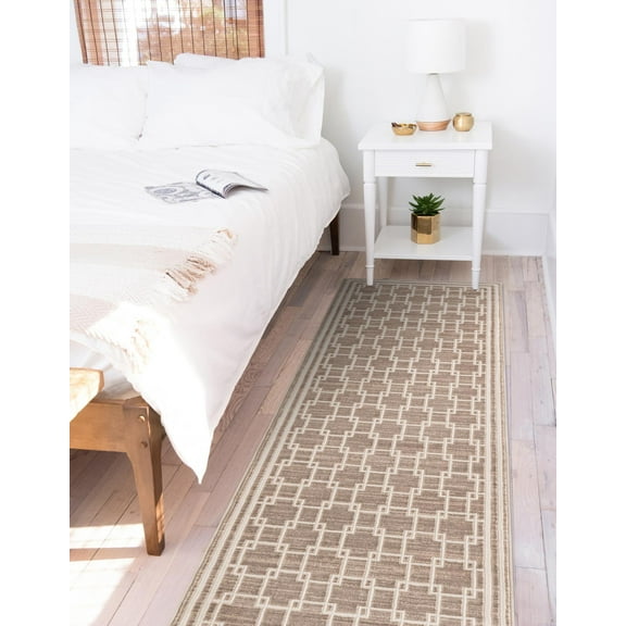 Jill Zarin Uptown Collection Area Rug - Metropolitan (2' x 8' Runner Beige/Ivory)