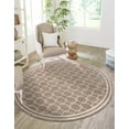 thumbnail image 1 of Jill Zarin Uptown Collection Area Rug - Metropolitan (5' 1" Round Beige/Ivory), 1 of 6