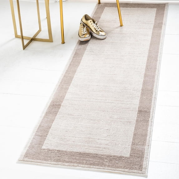 Jill Zarin Uptown Collection Area Rug - Yorkville (2' 2" x 6' 1" Runner Beige/Gray)