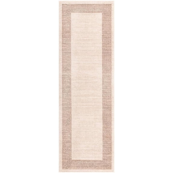 Jill Zarin Uptown Collection Area Rug - Yorkville (2' 7" x 8' Runner Beige/Gray)