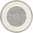 thumbnail image 1 of Jill Zarin Uptown Collection Area Rug - Yorkville (3' 3" Round Gray/Ivory), 1 of 6