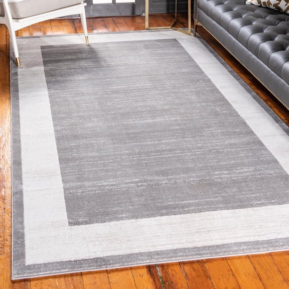 Jill Zarin Uptown Collection Area Rug - Yorkville (5' 1" x 8' Rectangle Gray/Ivory)