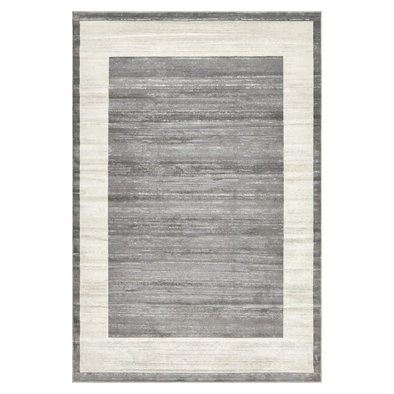Jill Zarin’s Uptown Rectangular Abstract Modern Area Rugs, Gray