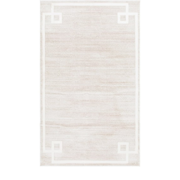Jill Zarin’s Uptown Rectangular Abstract Modern Area Rugs, Tan