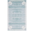 thumbnail image 1 of Jill Zarin’s Uptown Rectangular Abstract Modern Area Rugs, Turquoise, 1 of 8