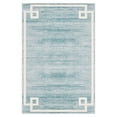 thumbnail image 1 of Jill Zarin’s Uptown Rectangular Abstract Modern Area Rugs, Turquoise, 1 of 8