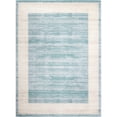 thumbnail image 1 of Jill Zarin’s Uptown Rectangular Abstract Modern Area Rugs, Turquoise, 1 of 8