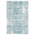 thumbnail image 1 of Jill Zarin’s Uptown Rectangular Distressed Modern Area Rugs, Turquoise, 1 of 8