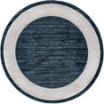 thumbnail image 1 of Jill Zarin’s Uptown Round Abstract Modern Area Rugs, Navy, 1 of 8