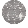 thumbnail image 1 of Jill Zarin’s Uptown Round Distressed Modern Area Rugs, Gray, 1 of 8