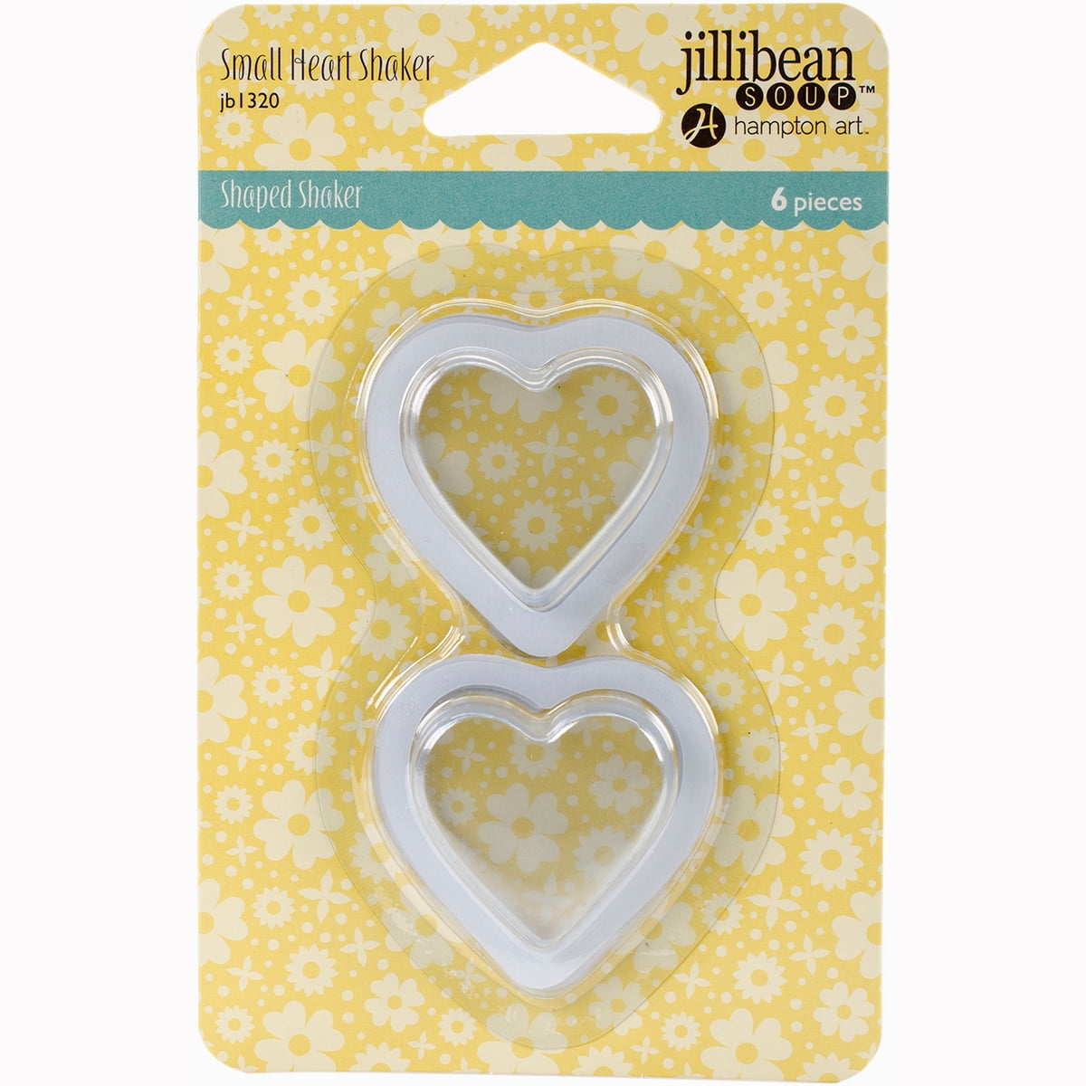 Jillibean Soup PVC Card Shakers 6/Pkg-Small Hearts - Walmart.com