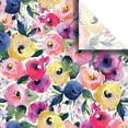 thumbnail image 1 of Jillson & Roberts 20" x 30" Printed Gift Tissue, Watercolor Flowers (24 Folded Sheets), 1 of 5