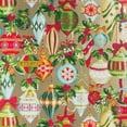 thumbnail image 1 of Jillson & Roberts Bulk Gift Wrap, Ornamental Beauty Gold, 1/2 Ream 417' x 24", 1 of 3
