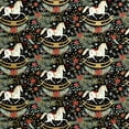 thumbnail image 1 of Jillson & Roberts Christmas Gift Wrap, Rocking Horse Noel Black (6 Jumbo Rolls 10 feet x 30 inches), 1 of 1