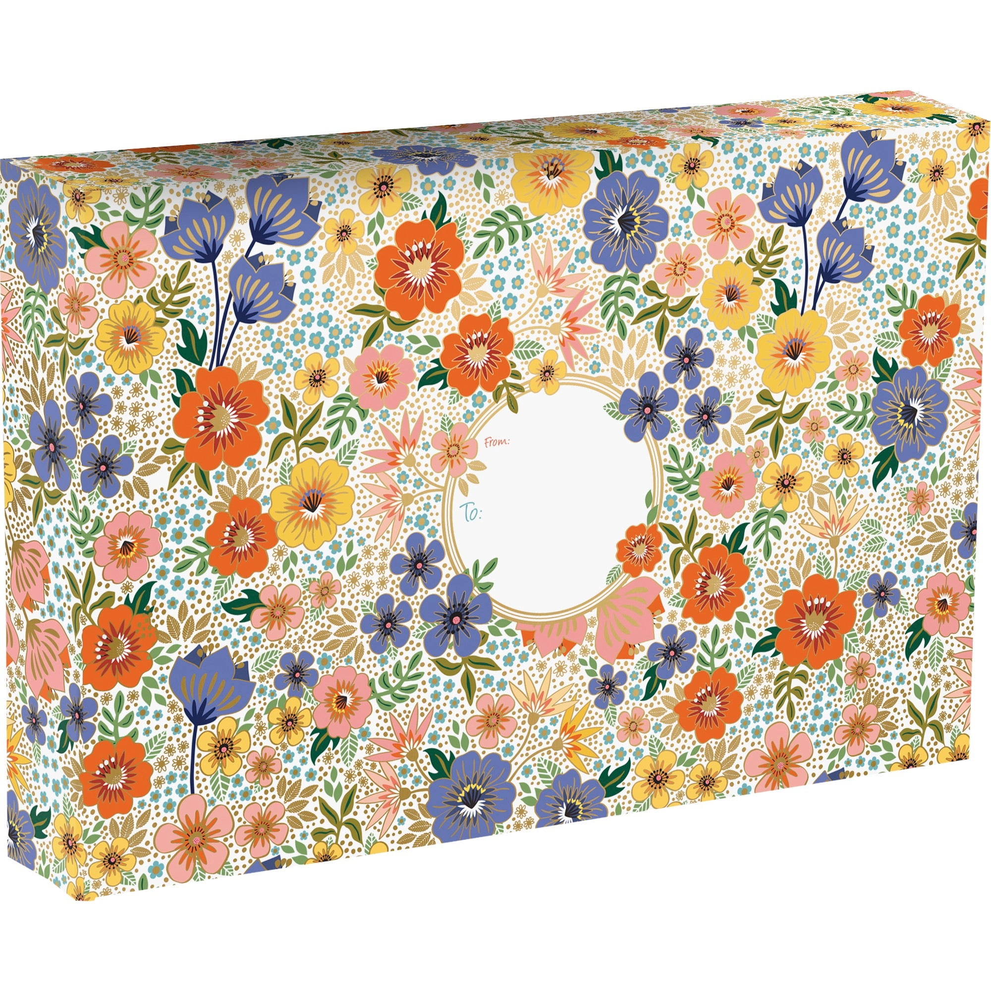 Jillson Roberts Large Winter Christmas Mailing Boxes - Holiday Floral (12 Pack)