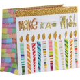 thumbnail image 1 of Jillson & Roberts Tiny Gift Bags, Candles (12 Pcs), 1 of 1