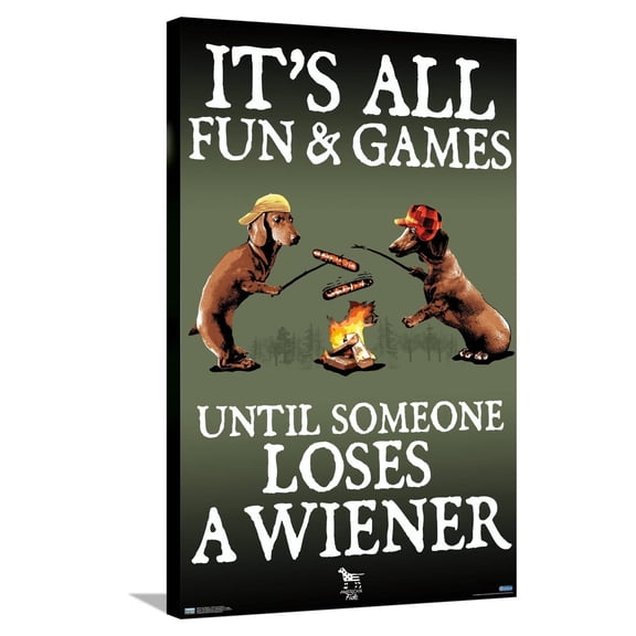 Jim Baldwin - All Fun and Games Canvas Wall Poster, 22.375" x 34"