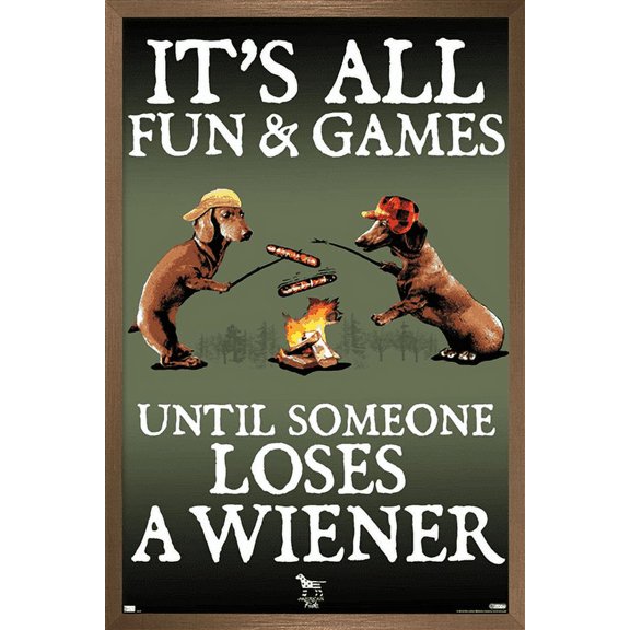 Jim Baldwin - All Fun and Games Wall Poster, 22.375" x 34" Framed