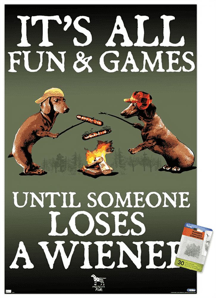 Jim Baldwin - All Fun and Games Wall Poster with Pushpins, 22.375" x 34"