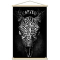 thumbnail image 1 of Jim Baldwin - Carved Faith Skull Wall Poster with Magnetic Frame, 22.375" x 34", 1 of 5