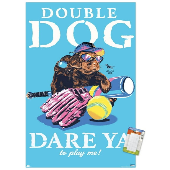 Jim Baldwin - Double Dog Dare Wall Poster, 22.375" x 34"