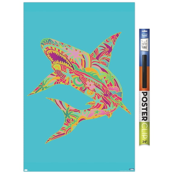 Jim Baldwin - Lily Shark Wall Poster, 22.375" x 34"