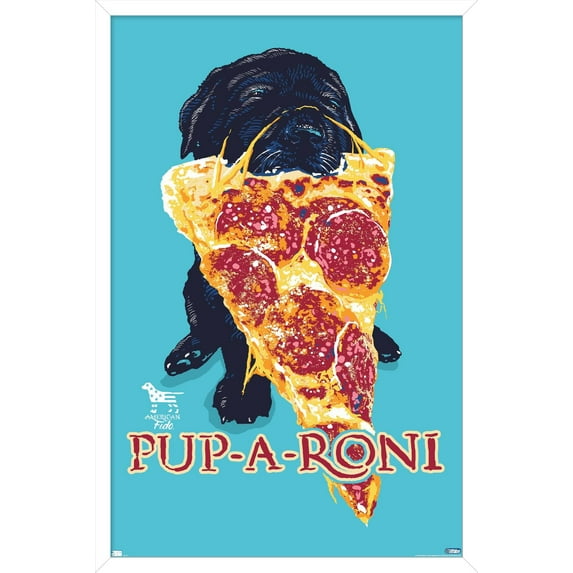 Jim Baldwin - Pup-a-roni Wall Poster, 14.725" x 22.375" Framed